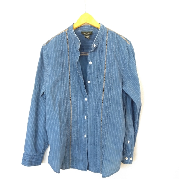 Vintage Tops - Vintage Ralph Lauren prairie denim shirt 10